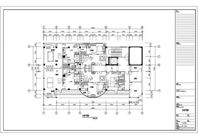 某酒店装饰工程设计10层平面图CAD详细节点完整图