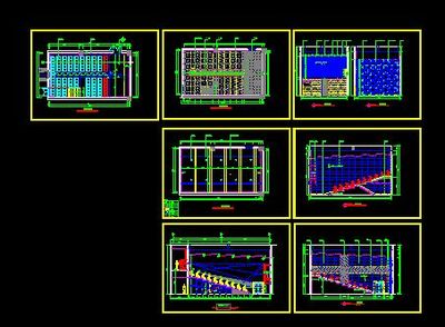 【设计cad】某电影院装饰工程设计CAD详情图纸_土木在线